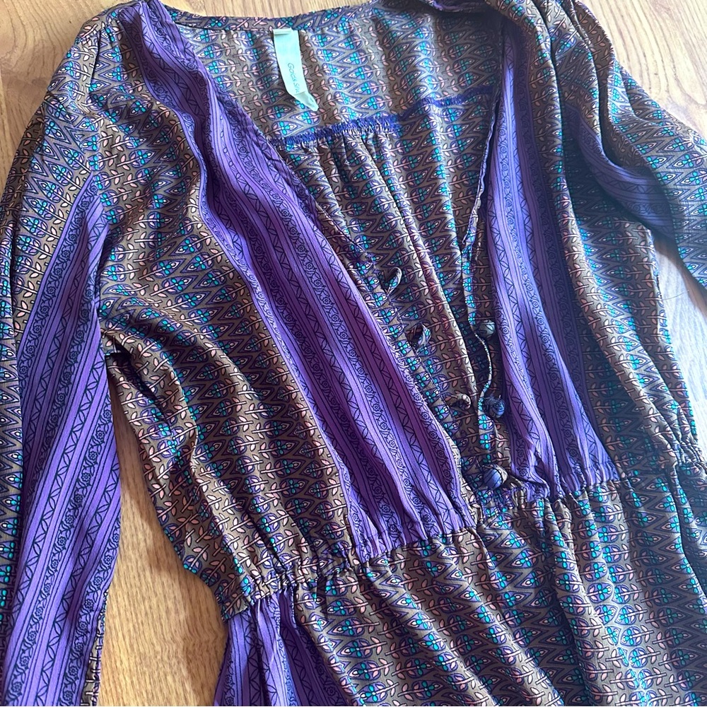Gold & Silver Paris Maxi Dress (size 1) - designed & purchased in France